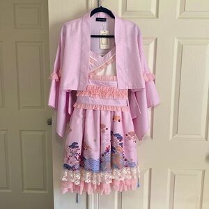 Souffle Song Wa Lolita Kawaii Jumperskirt JSK Set Medium